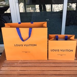 (2) Louis Vuitton Shopping Bags